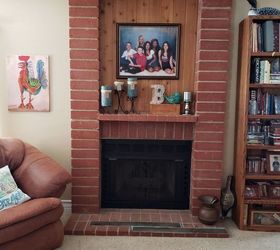q i m looking for a budget friendly way to update this fireplace