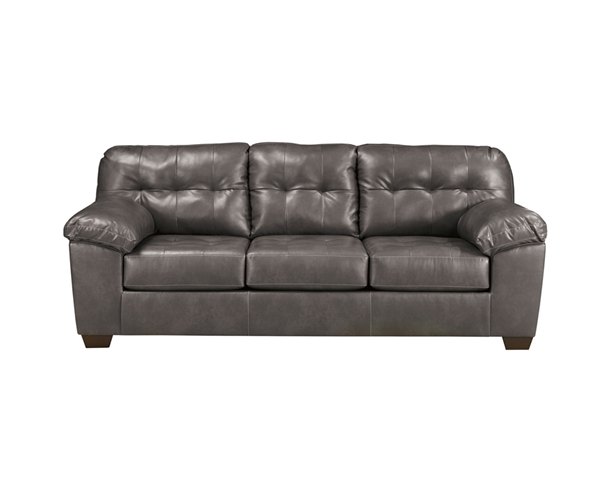 q will a leather grey couch and a suede grey futon mesh well
