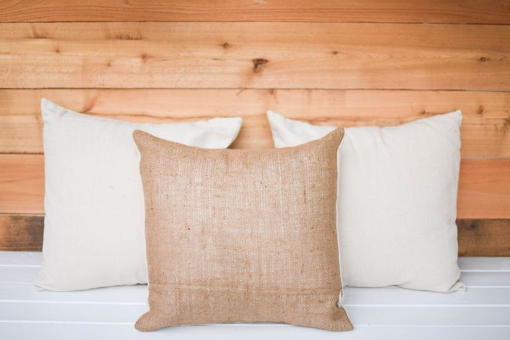 s instantly upgrade your living space with these amazing diy ideas, Make your own farmhouse style pillow covers