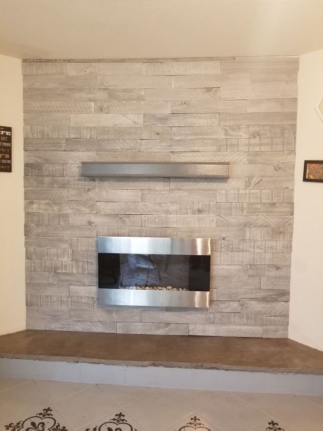 s instantly upgrade your living space with these amazing diy ideas, Remodel your fireplace with shiplap