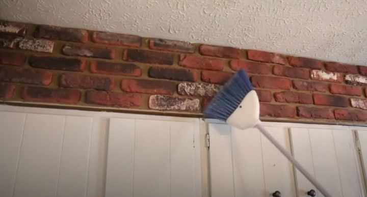 dear hometalk how can i brighten up my old dated brick wall
