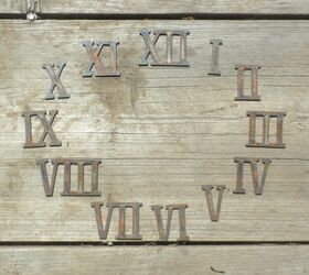 Large metal roman numerals