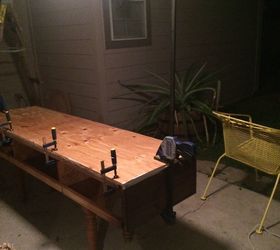 craft table out of trash