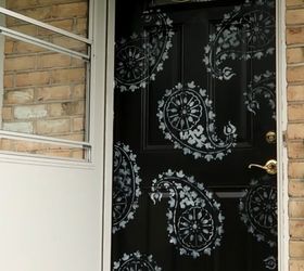 The Proper Way to Paint (and Stencil) a Front Door