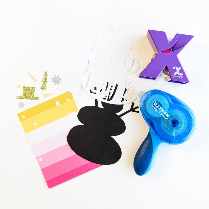 how to assemble intricate layered die cuts with xyron