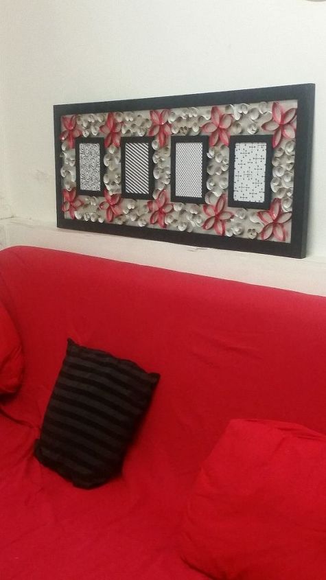 Wall Art From Broken Mirror Frame And Toilet Paper Rolls Hometalk Wall Art From Broken Mirror Frame And Toilet Paper Rolls