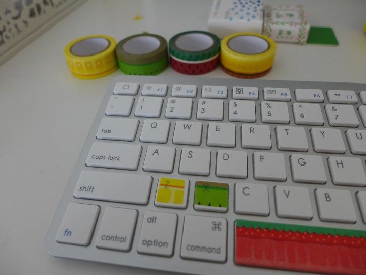 cmo decorar el teclado con washi tape