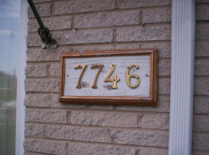 time to replace old address plaque