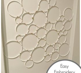 super easy diy embroidery hoop wall hanging