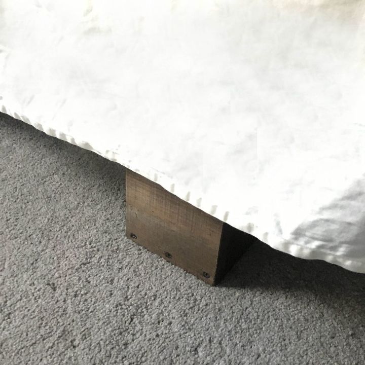 easy diy bed risers, After