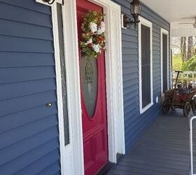 transforming the exterior of our house, Behr s Sugar Beet door