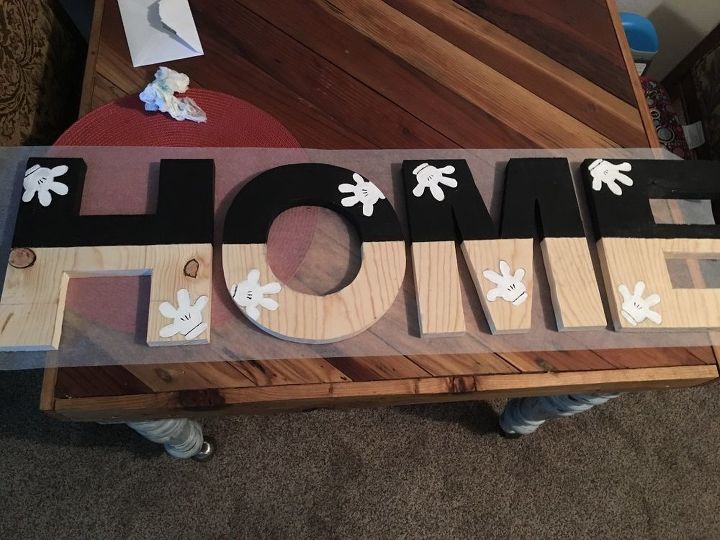 mickey s hands made home sign