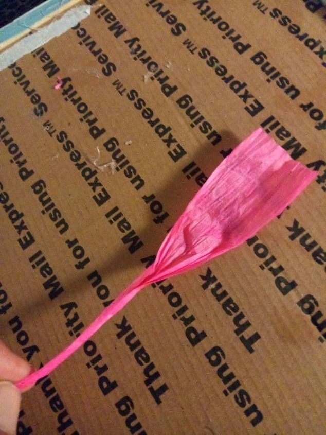 dollar tree baby bootie shower favor, Unfold the raffia