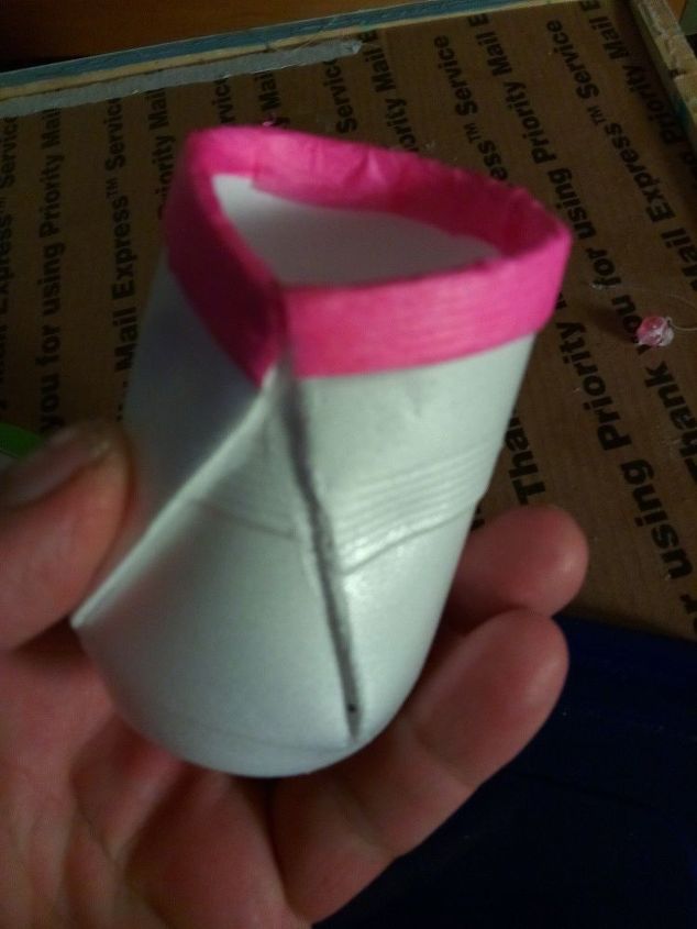 dollar tree baby bootie shower favor, Glue around the rim