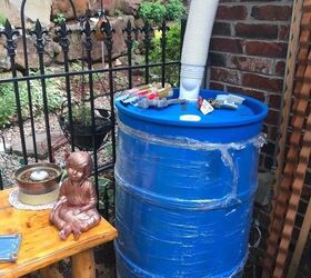 What is the best way to attach pickets to my DIY rain barrel? Hometalk