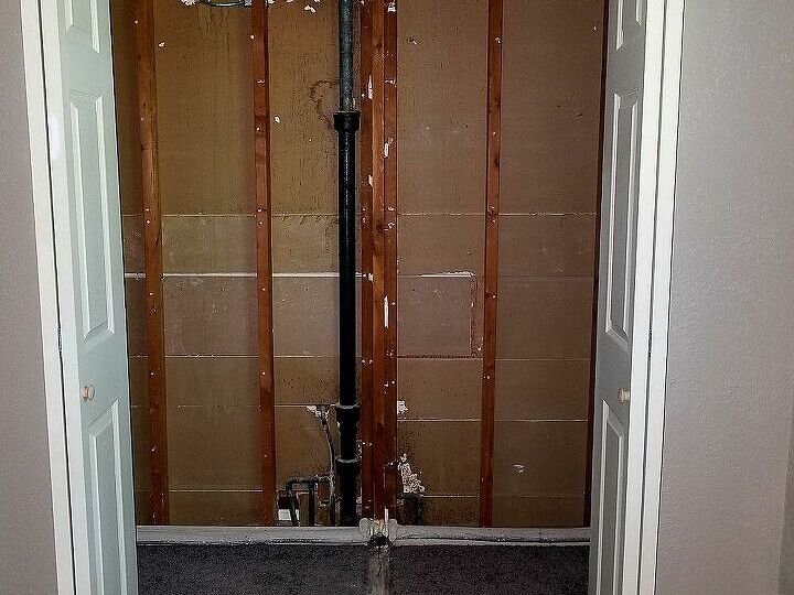 q is it safe to cover this closet back up with sheet rock