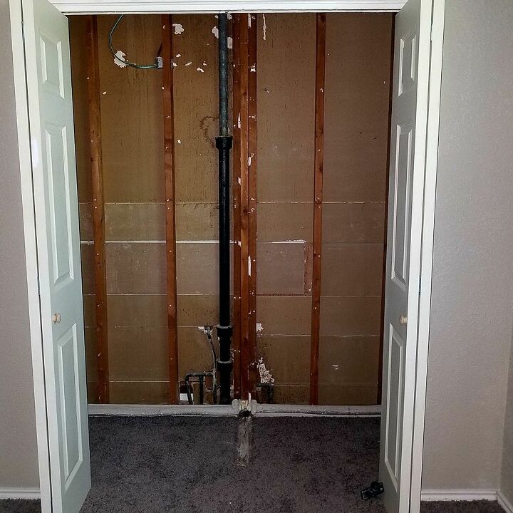 q is it safe to cover this closet back up with sheet rock