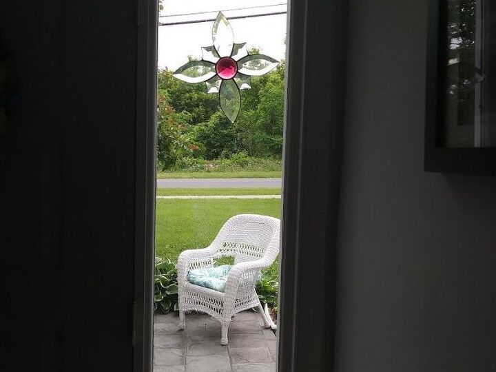 q i have a glass panel runs along side of my front door