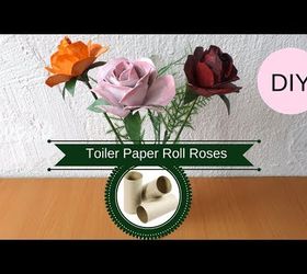 Cómo hacer una rosa con un tubo de cartón | rollo de papel higiénico reciclado