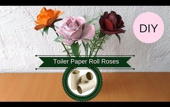 How to Make a Rose From a Cardboard Tube | Recycled Toilet Paper Roll