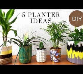 Five Planter Plant Pot Ideas Using Recycled Materials Hometalk