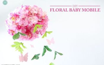  Móvel de bebê floral DIY - árvore do dólar