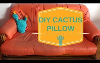 DIY Almohada de cactus mullida: Un cactus en el que descansarás la cabeza