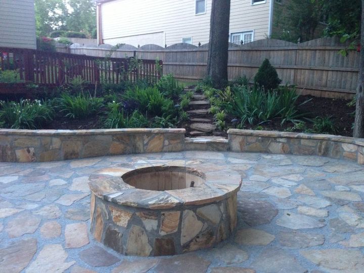 s 15 fabulous fire pits for your backyard, Surrounded with matching stone