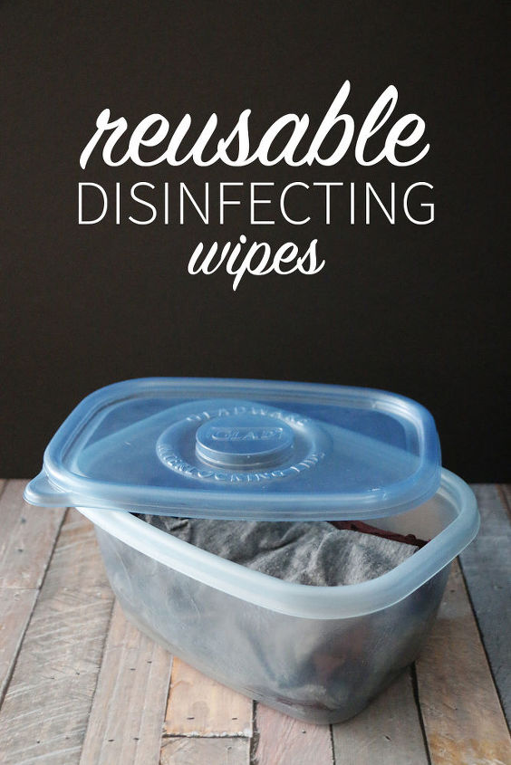 s 14 diy hacks to stay clean while camping, Easy Reusable Disinfecting Wipes