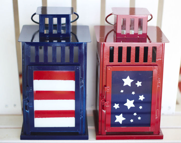 s 18 beautiful crafts for the 4th of july, Patriotic Lanterns