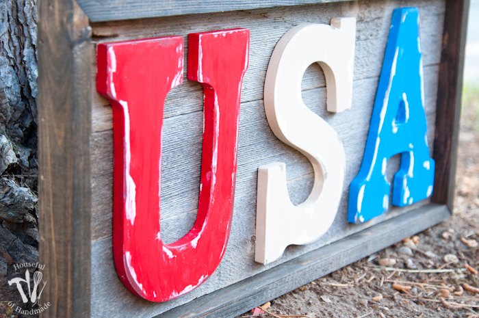 s 18 beautiful crafts for the 4th of july, Rustic Wood Sign
