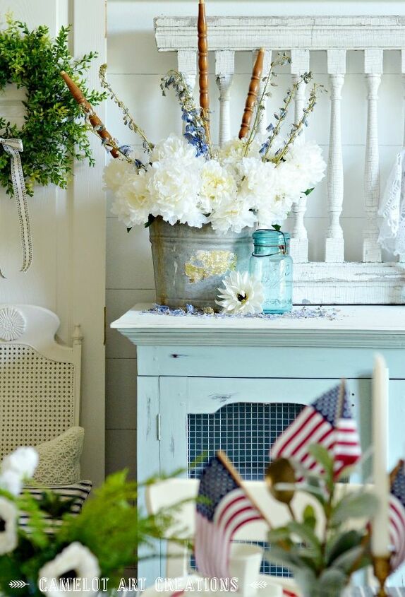 vintage chic 4th of july decor