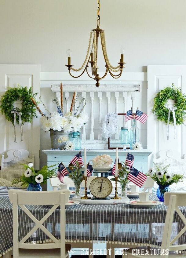 vintage chic 4th of july decor