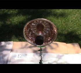 vintage bundt pan to solar flower
