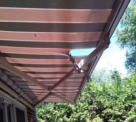 where to buy and how to repair tear in retractable awning s fabric