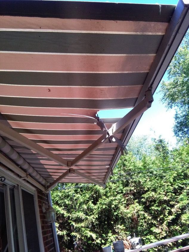 where to buy and how to repair tear in retractable awning s fabric