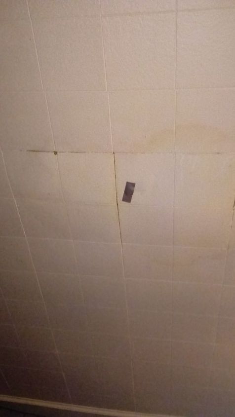 q how do you fix a old ceiling leak with lockable tiles