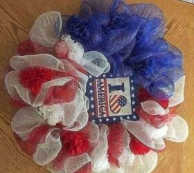 Dollar Store July 4th Wreath Makes Your Doorway Inviting-for Dollars!