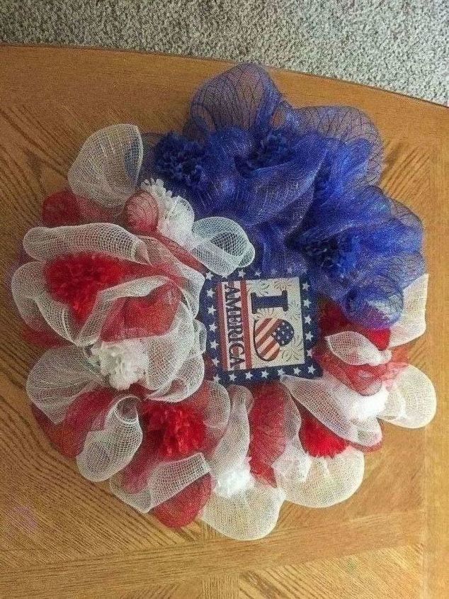 dollar store july 4th wreath makes your doorway inviting for dollars