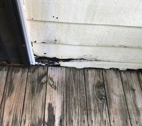 q any ideas for repairing water damage to house near back door