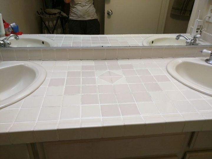 q can i paint ceramic tile on my vanity