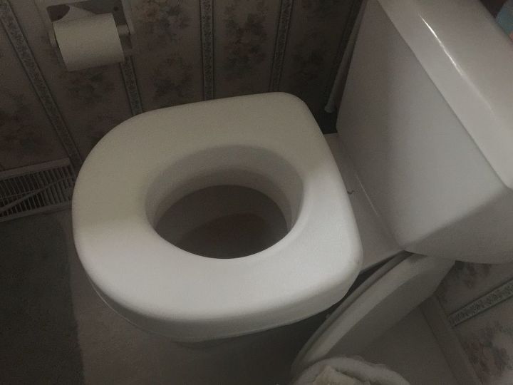 q i am looking for ideas on how to cover a toilet seat riser