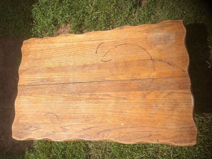 Coffee Table Fix With Faux Wood Grain Hometalk