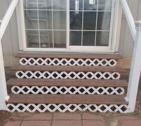 copy one of these lovely lattice ideas for your home, Updated Outside Stairs