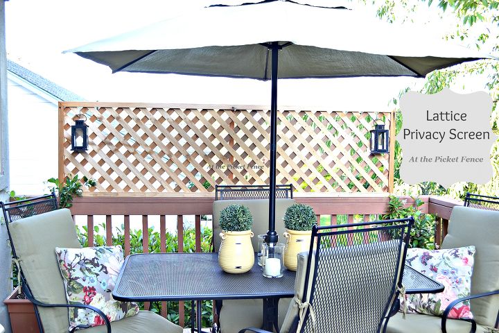 copy one of these lovely lattice ideas for your home, Deck Privacy