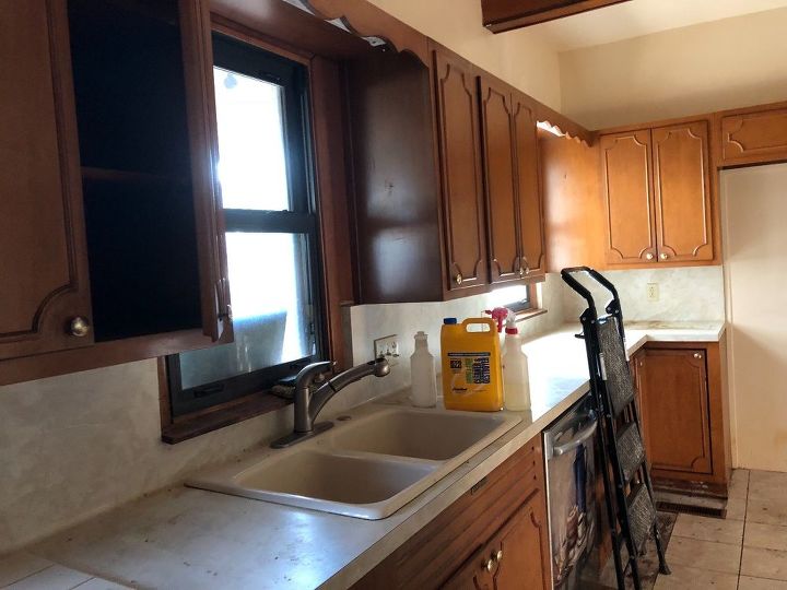 q how do i change up my kitchen cabinets on a shoestring budget