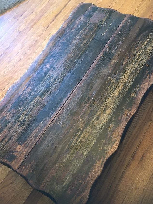 mesa de centro de madeira falsa