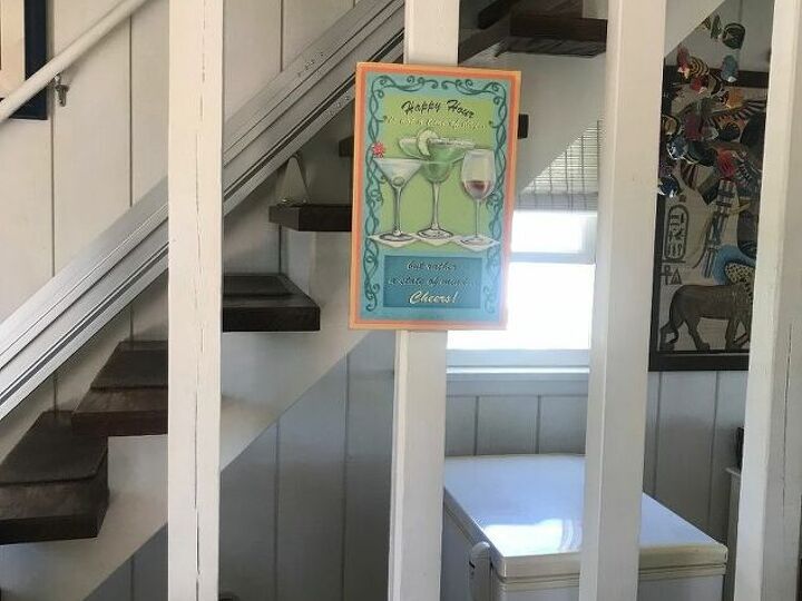 q how can i hide the storage area underneath steps
