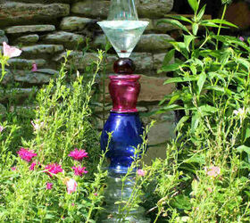 how to make a cool glass garden art totem