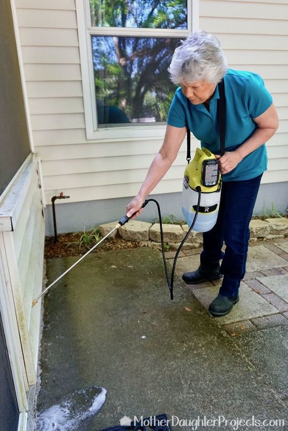 limpieza de exteriores sin frotar patio revestimiento fogn y ms